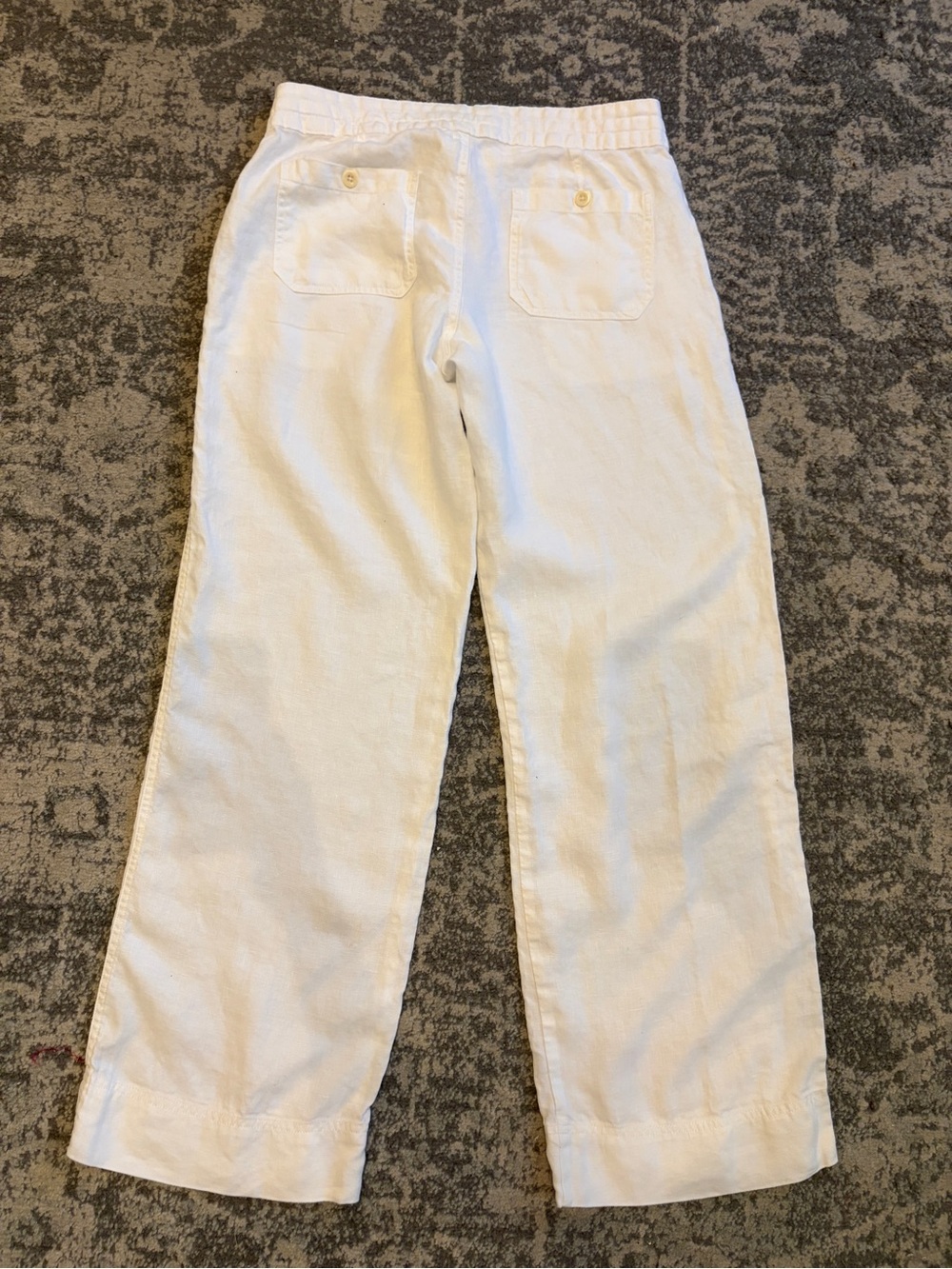 Lauren Ralph Lauren Women’s White 100% Linen Pants Size 4.